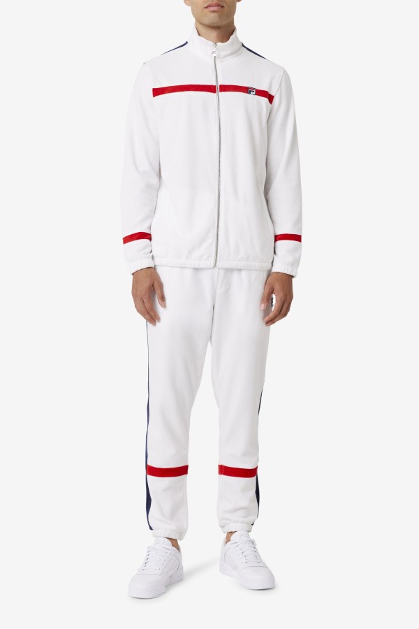 Fila White/Navy/Red Ravid Velour Pant