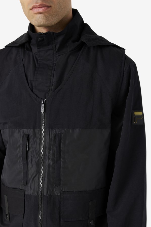 Fila Black Tate 3-In-1 Utility Jacket