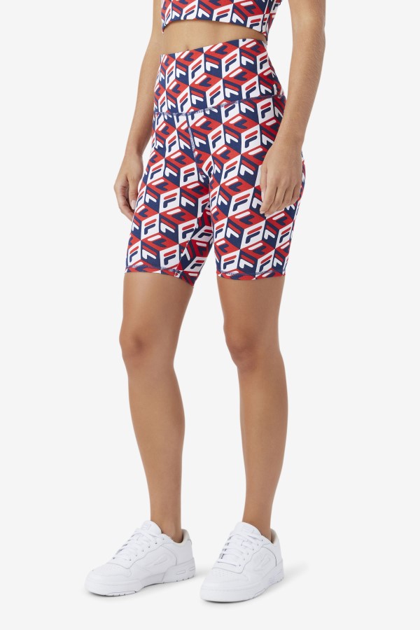 Fila Red/Navy/White Ainhoa Bike Short