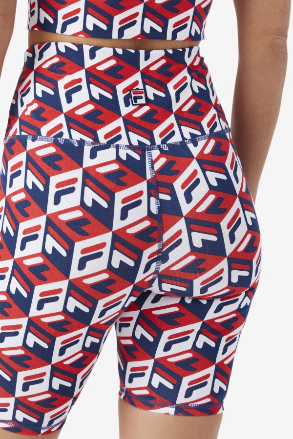 Fila Red/Navy/White Ainhoa Bike Short