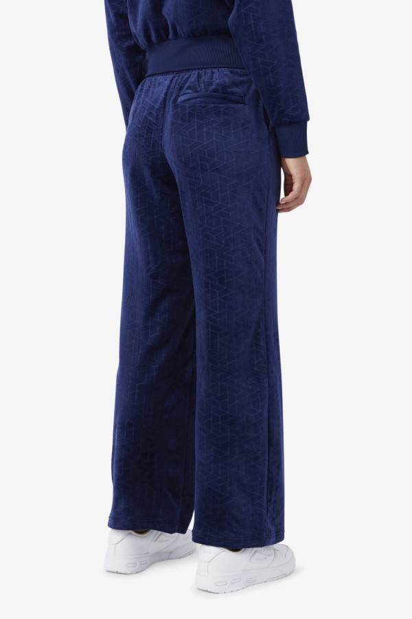 Devika Velour Track Pant Fila Navy