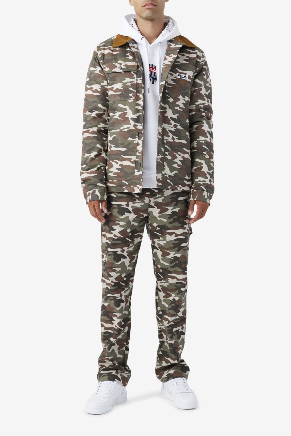 2Pac Jacket Fila Camo Print/Bronze Brown
