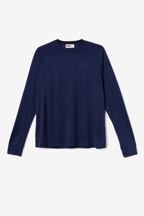 Peacoat/Black Jazam Long Sleeve Crew Fila