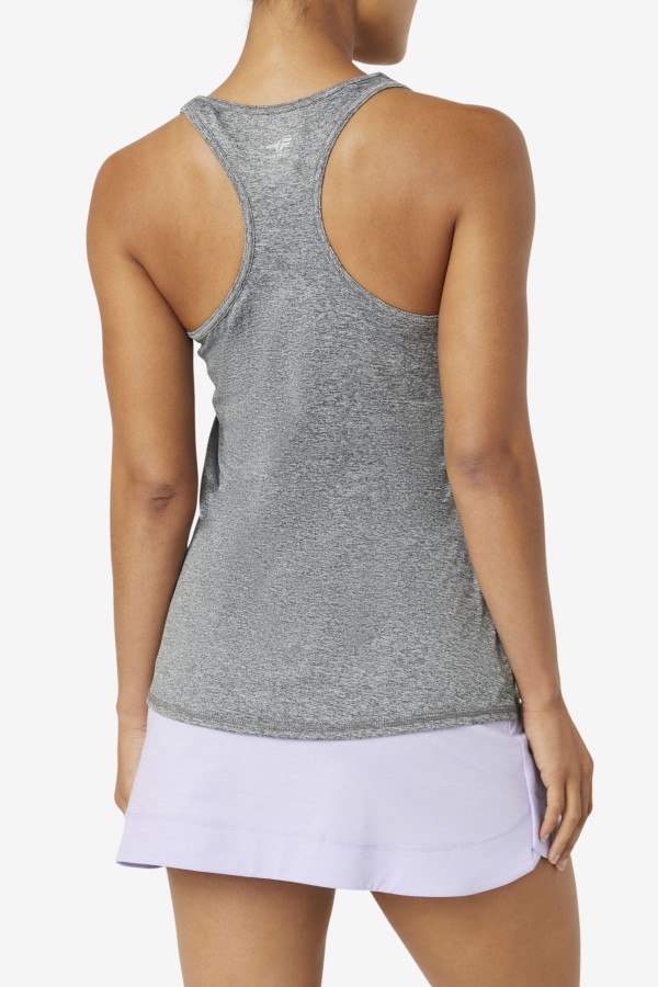 Heather Fila Pickleball Racerback Tank