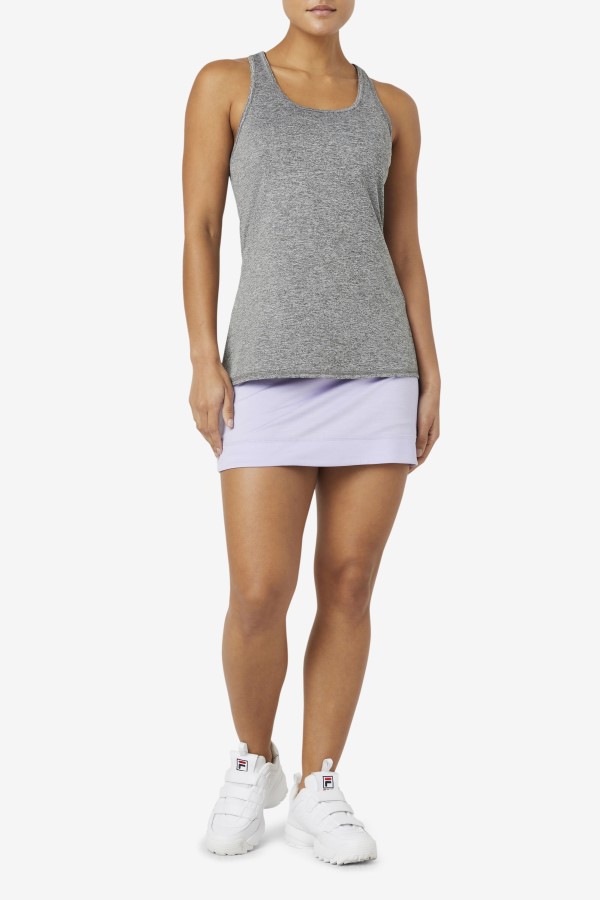 Heather Fila Pickleball Racerback Tank