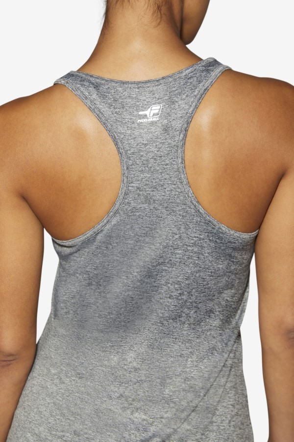 Heather Fila Pickleball Racerback Tank