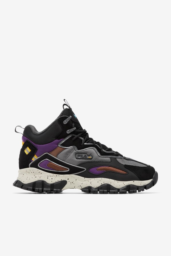 Fila Men's Ray Tracer Tr 2 Mid Black/Purple/Pelican