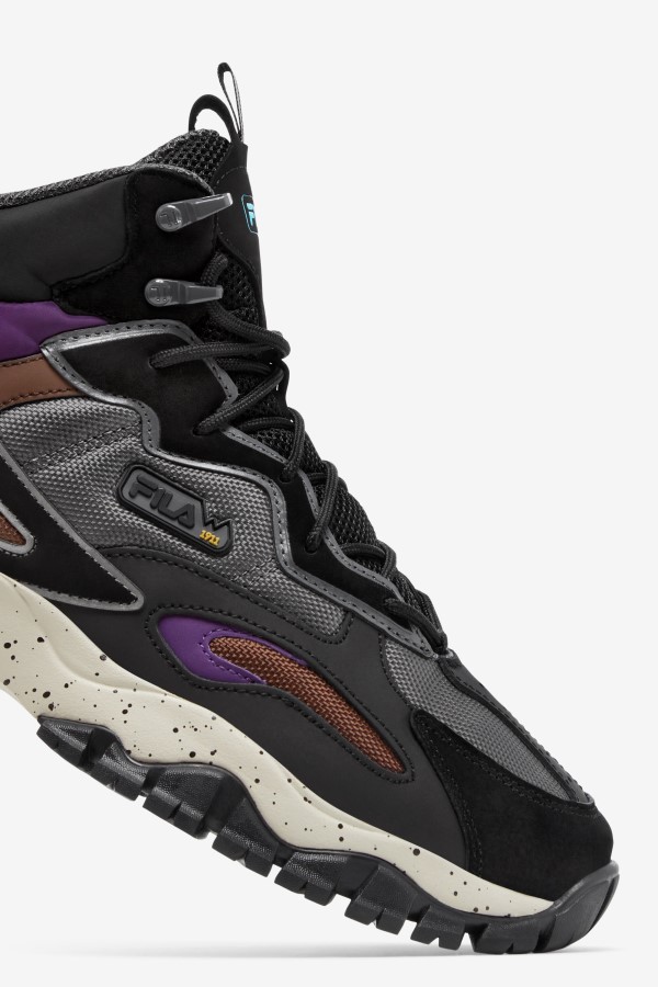 Fila Men\'s Ray Tracer Tr 2 Mid Black/Purple/Pelican