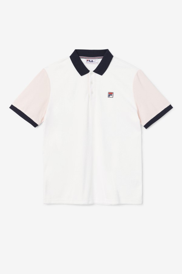 Gramme Polo Fila Marshmallow/Pink/Navy