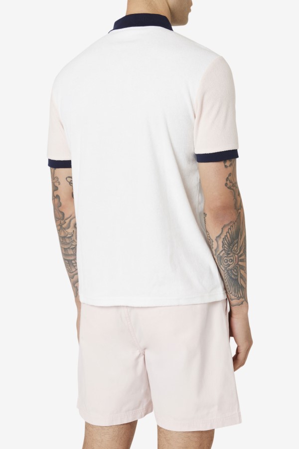 Gramme Polo Fila Marshmallow/Pink/Navy