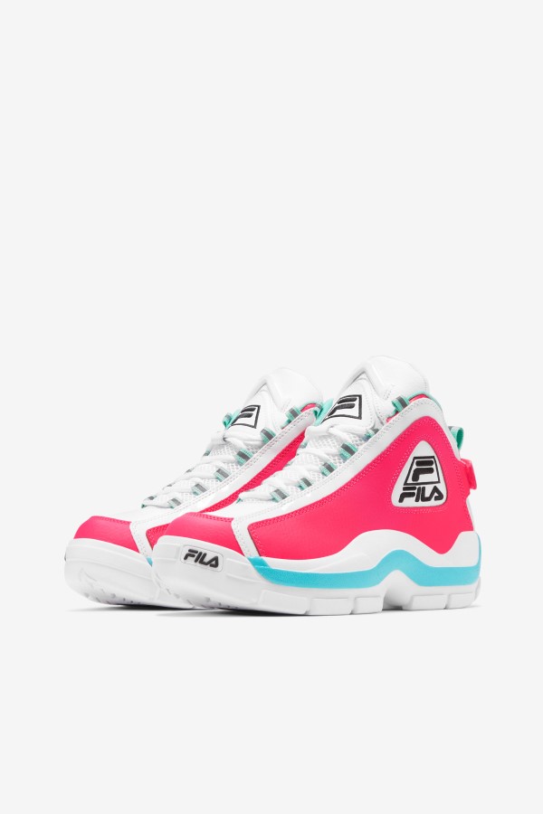 Women\'s Grant Hill 2 White/Diva Pink/Blue Fila