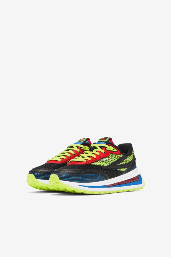 Fila Big Kids\' Renno Black/Blue/Red