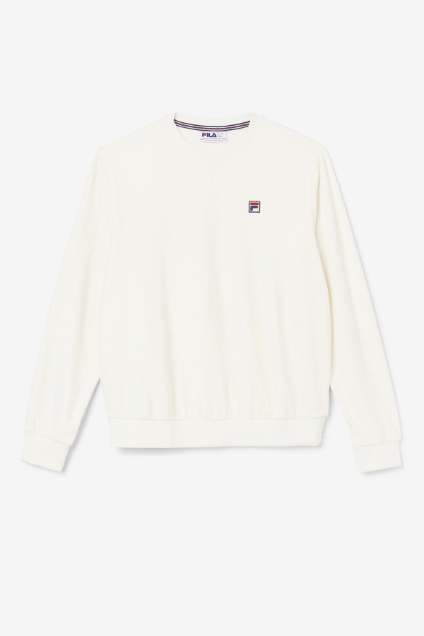 Earl Velour Crew Egret Fila