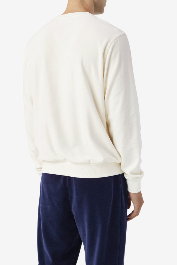 Earl Velour Crew Egret Fila