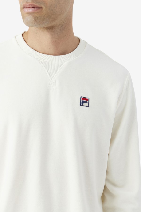 Earl Velour Crew Egret Fila