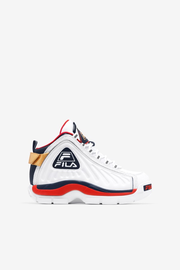 Fila Big Kids' Grant Hill 2 Game Break White/Blues/Red