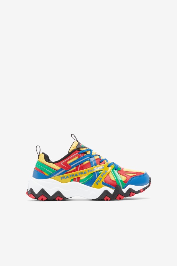 Fila Big Kids' Electromont Lemon/Red/Imperial Blue