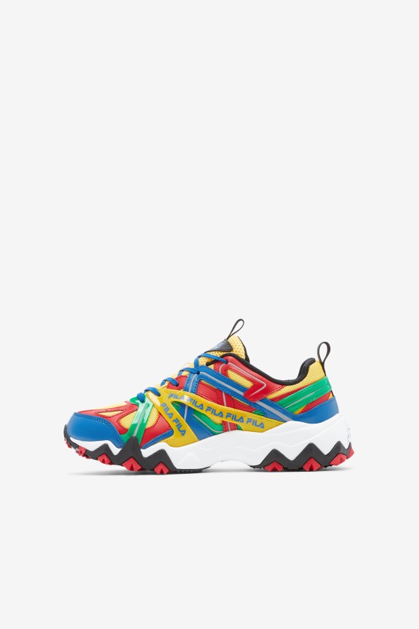 Fila Big Kids\' Electromont Lemon/Red/Imperial Blue