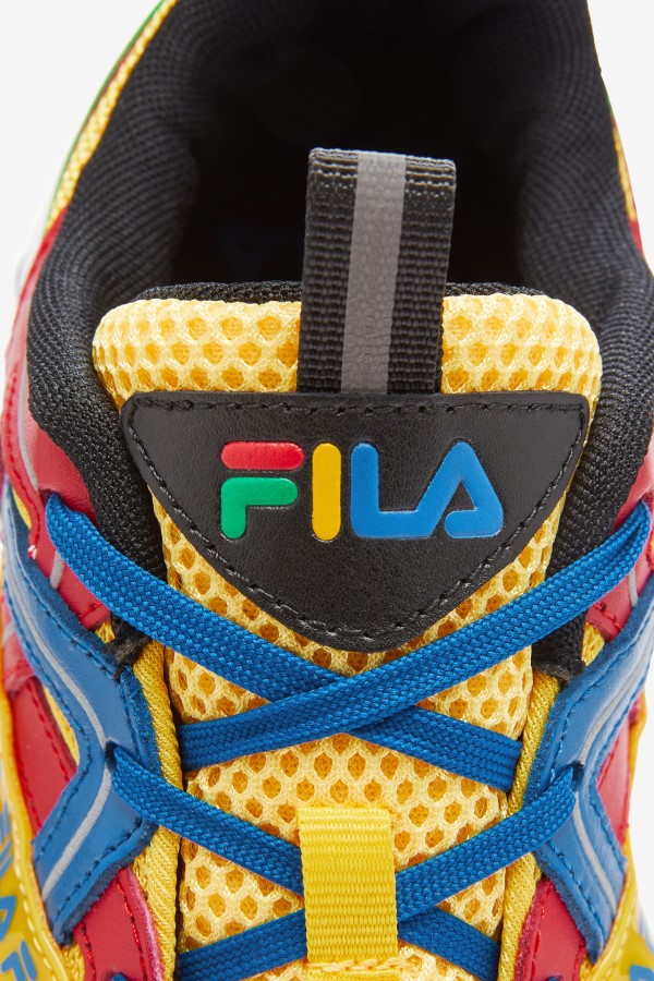 Fila Big Kids\' Electromont Lemon/Red/Imperial Blue
