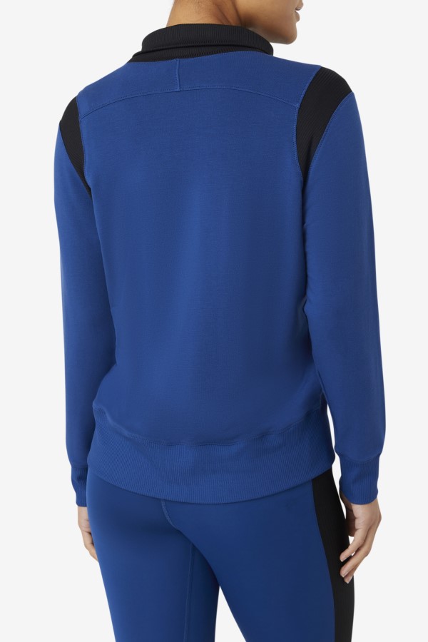 Navy Peony Fila Fi-Lux Half Zip