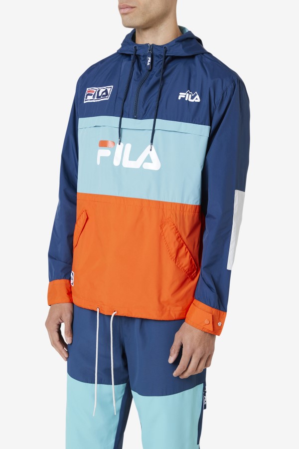 Navy/Bayou/Cherry Tomato Tharu Windjacket Fila
