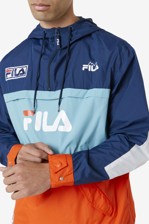Navy/Bayou/Cherry Tomato Tharu Windjacket Fila