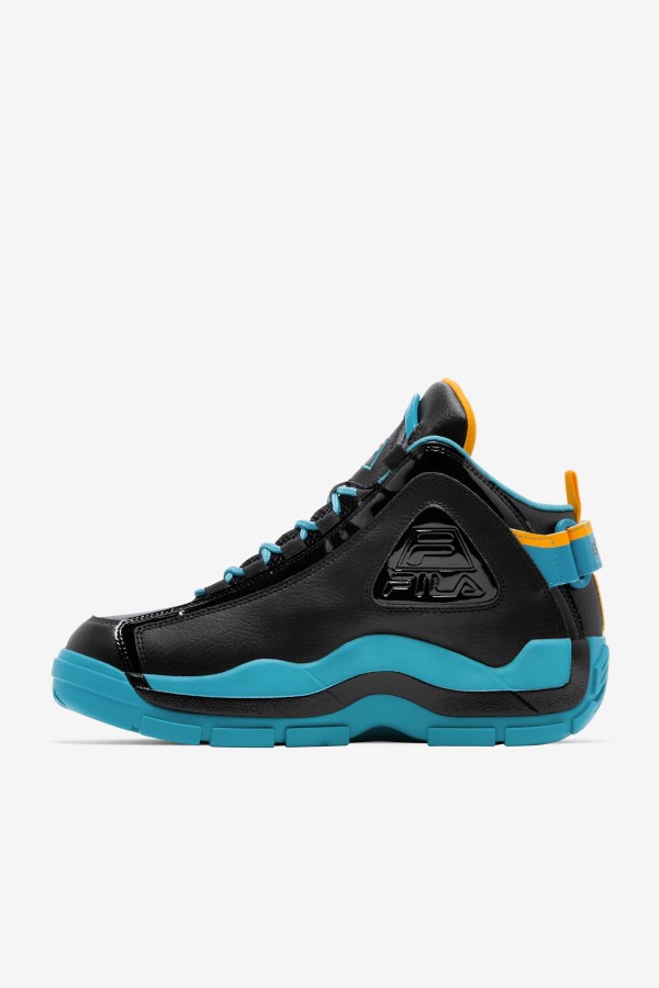 Men\'s Grant Hill 2 x Semi-Pro Fila Black/Teal/Zinnia Special
