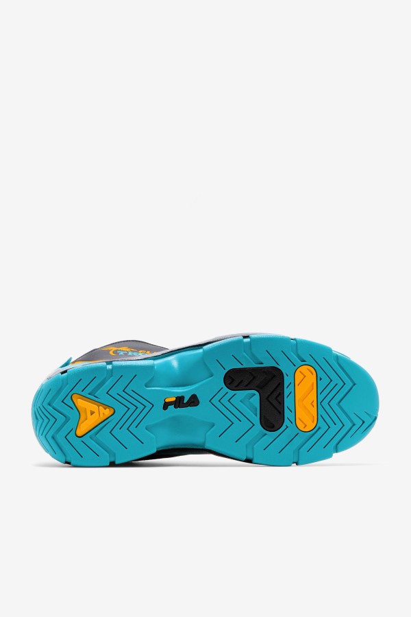 Men\'s Grant Hill 2 x Semi-Pro Fila Black/Teal/Zinnia Special