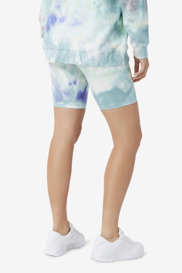 Aruba Blue Tie Dye Taima Tie Dye Bike Short Fila
