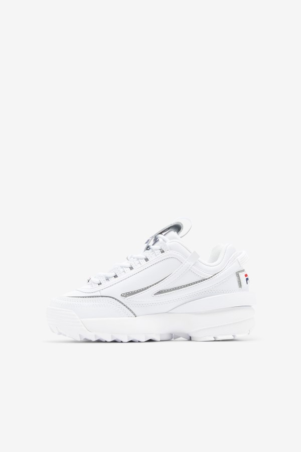 Big Kids\' Disruptor 2 EXP White/Navy/Red Fila