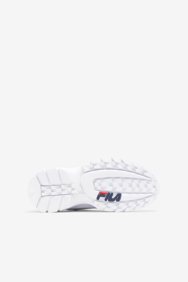 Big Kids\' Disruptor 2 EXP White/Navy/Red Fila
