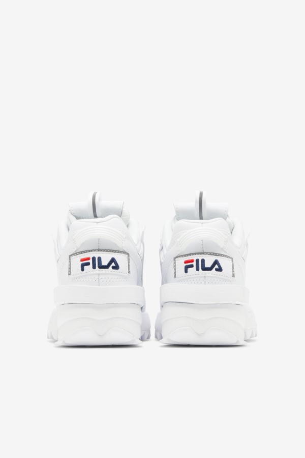 Big Kids\' Disruptor 2 EXP White/Navy/Red Fila