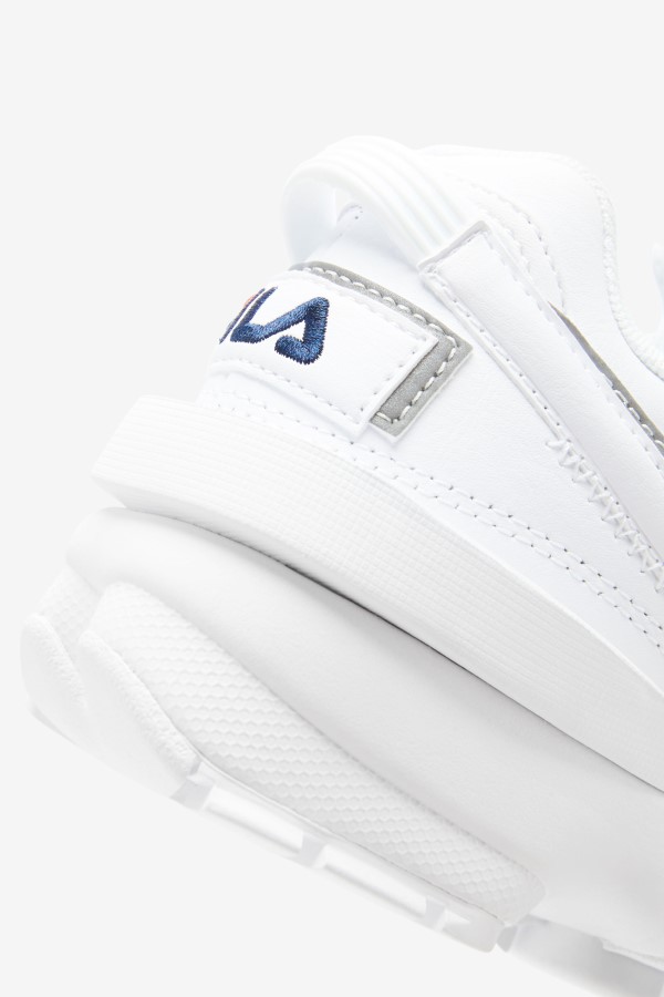 Big Kids\' Disruptor 2 EXP White/Navy/Red Fila