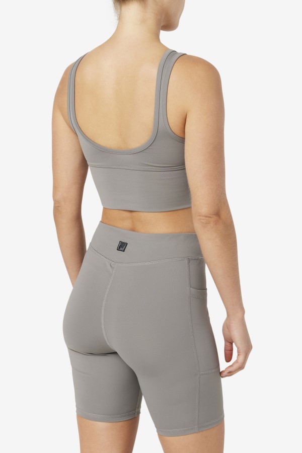 Brushed Nickel Fila Kora Bra Top