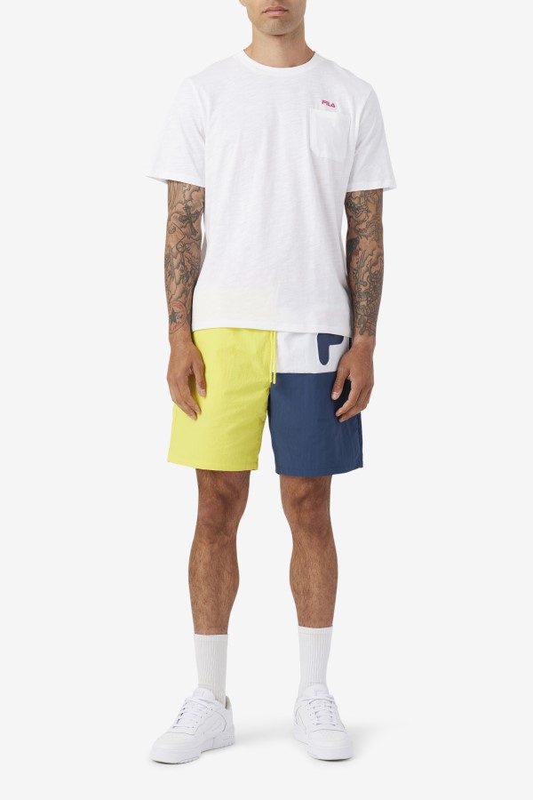 Yellow/Navy/White Cosire Swim Short Fila