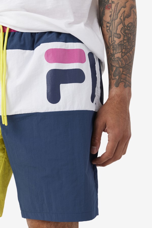 Yellow/Navy/White Cosire Swim Short Fila