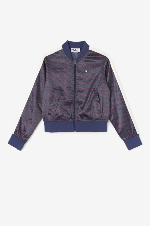 Fila Farah Satin Track Jacket Peacoat/Tofu