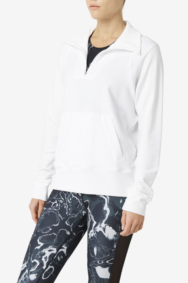 Fila White Fi-Lux Half Zip