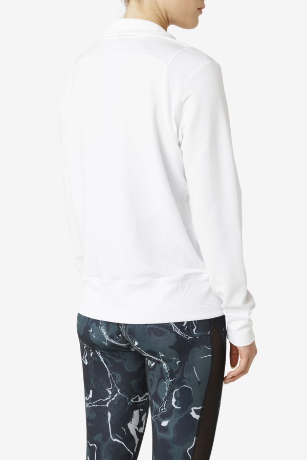 Fila White Fi-Lux Half Zip