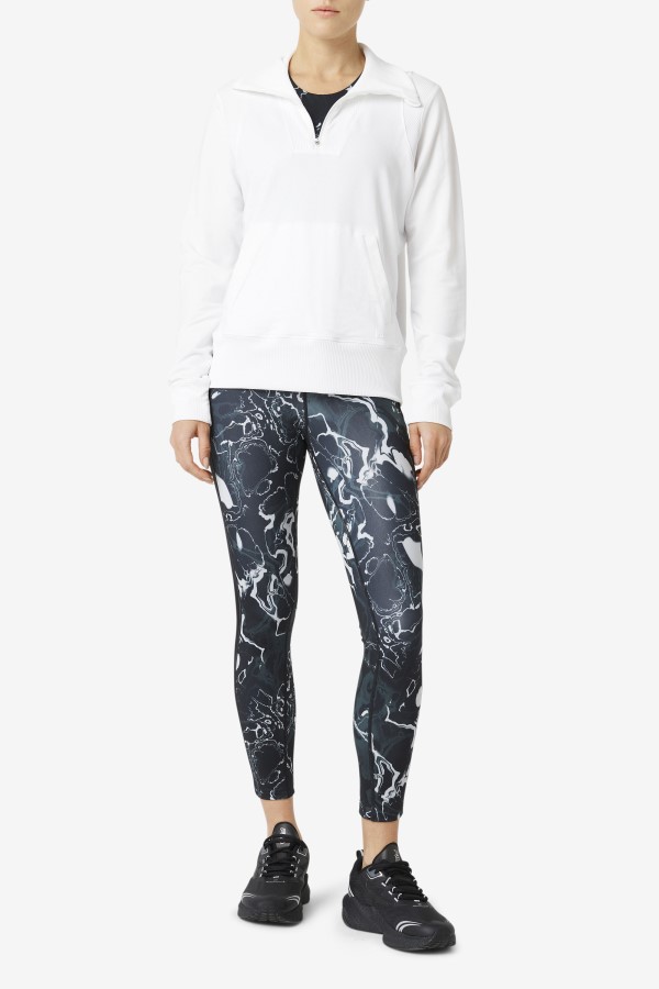 Fila White Fi-Lux Half Zip