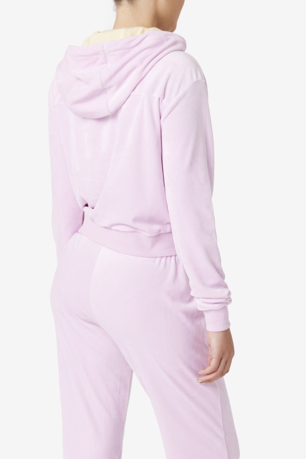 Orchid Zura Velour Jacket Fila