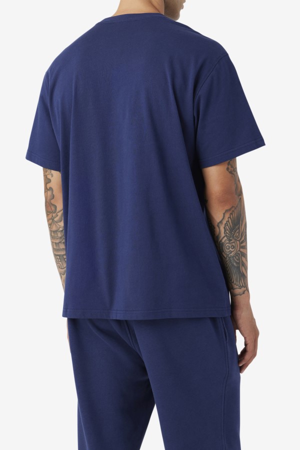 2Pac Patch Tee Navy Fila