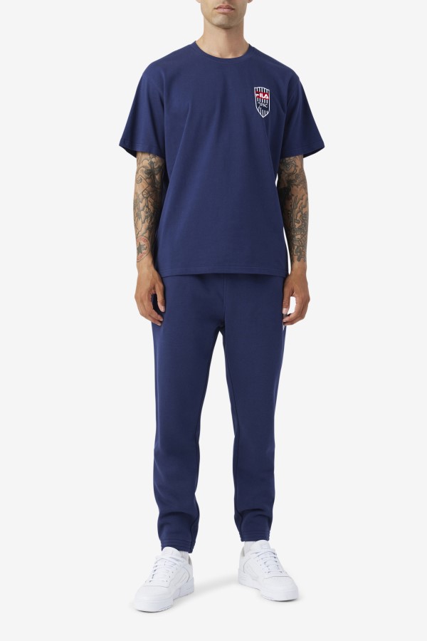 2Pac Patch Tee Navy Fila