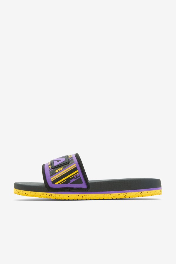 Men\'s Lunar Slide Black/Gold/Purple Fila