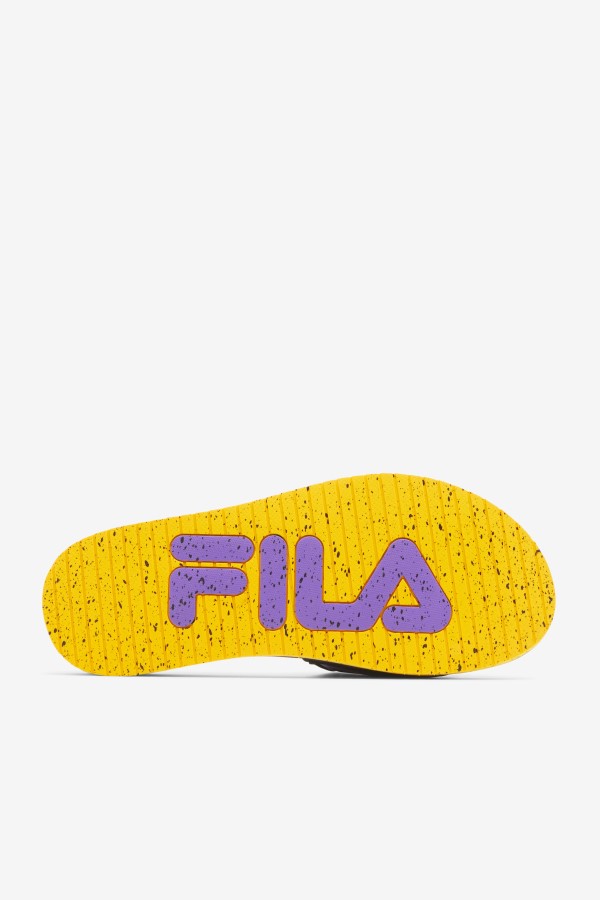 Men\'s Lunar Slide Black/Gold/Purple Fila