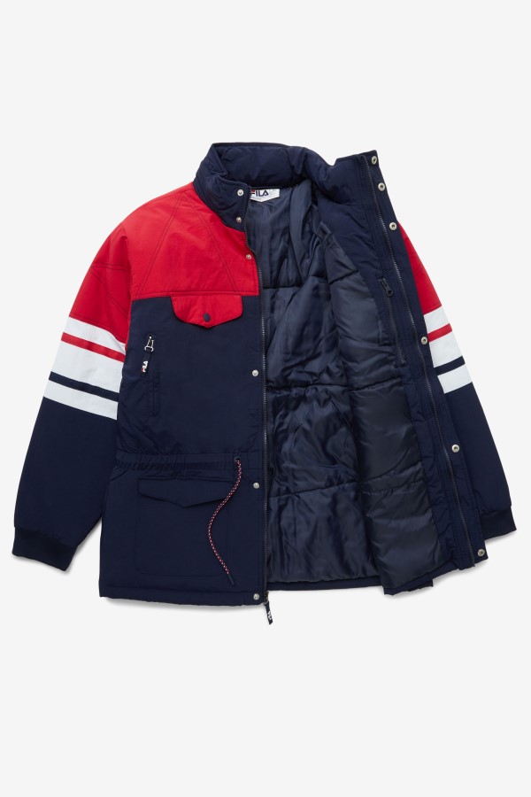 Peacoat/Red/White Fila golia parka jacket
