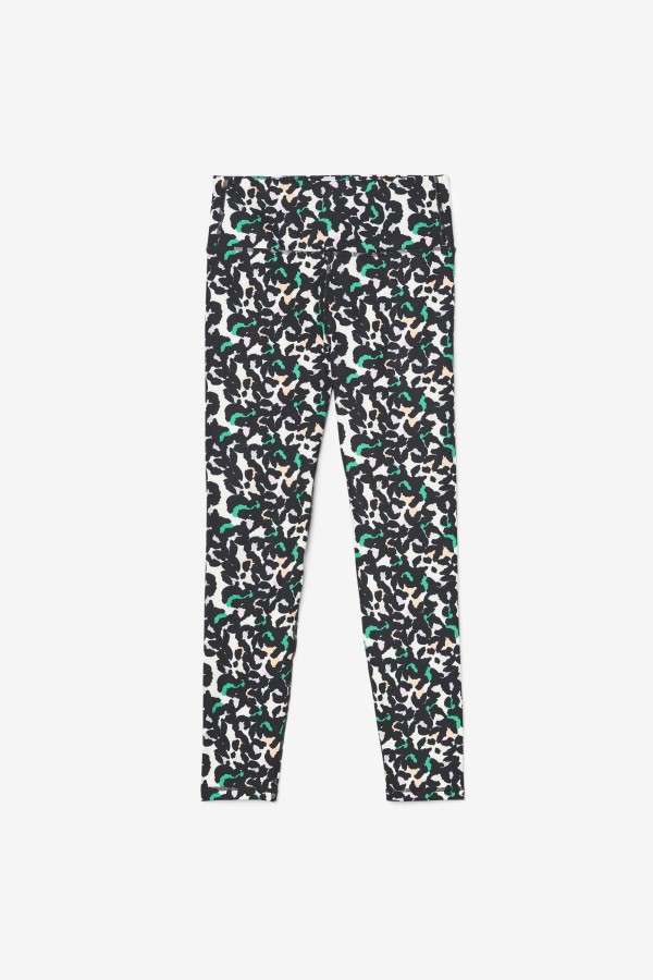 Black Animal Fila Forza Sleek 7/8 Leggings