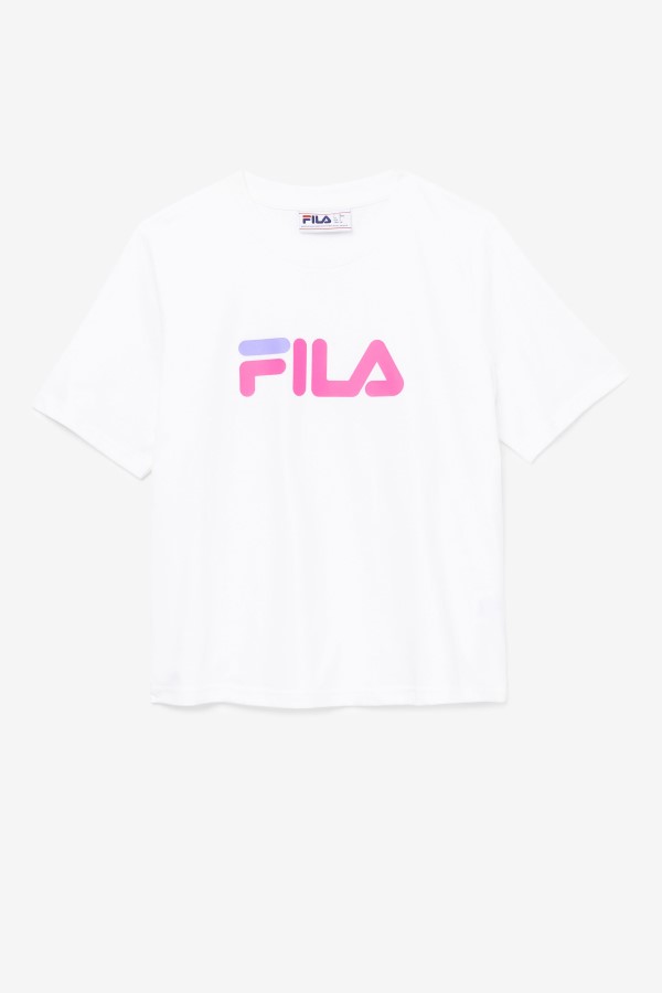 miss eagle tee White/Pink Glow/Purple Hebe Fila