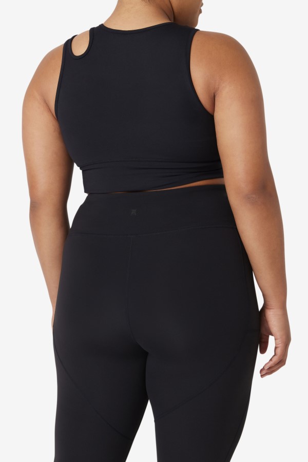 Fila Uplift Slice Crop Bra Top Black
