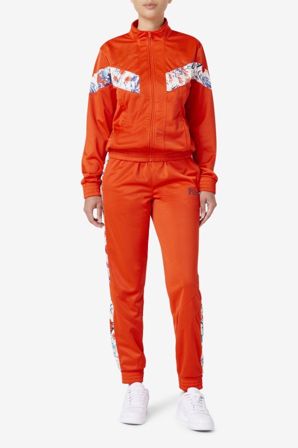 Kiara Track Pant Orange.Com Fila